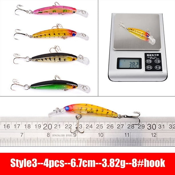 10 Pieces Mini Fishing Lures Fishing Hard Baits Hooks Crankbaits Fishing  Lures Baits Topwater Lures for Freshwater Saltwater Trout Bass Perch  Fishing