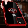 thumbnail image 3 of Designed for iPhone 11 Pro Max 6.5 inch Case, Carbon Fiber Design Clear Crystal Anti-Scratch Case with 360 Degree Rotation Ring Kickstand(Work with Magnetic Car Mount) for iPhone Pro Max,Red, 3 of 14