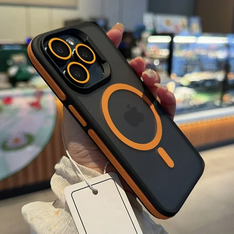 For iPhone 16 Pro max Case Luxury Patchwork Color Magsafe Case For