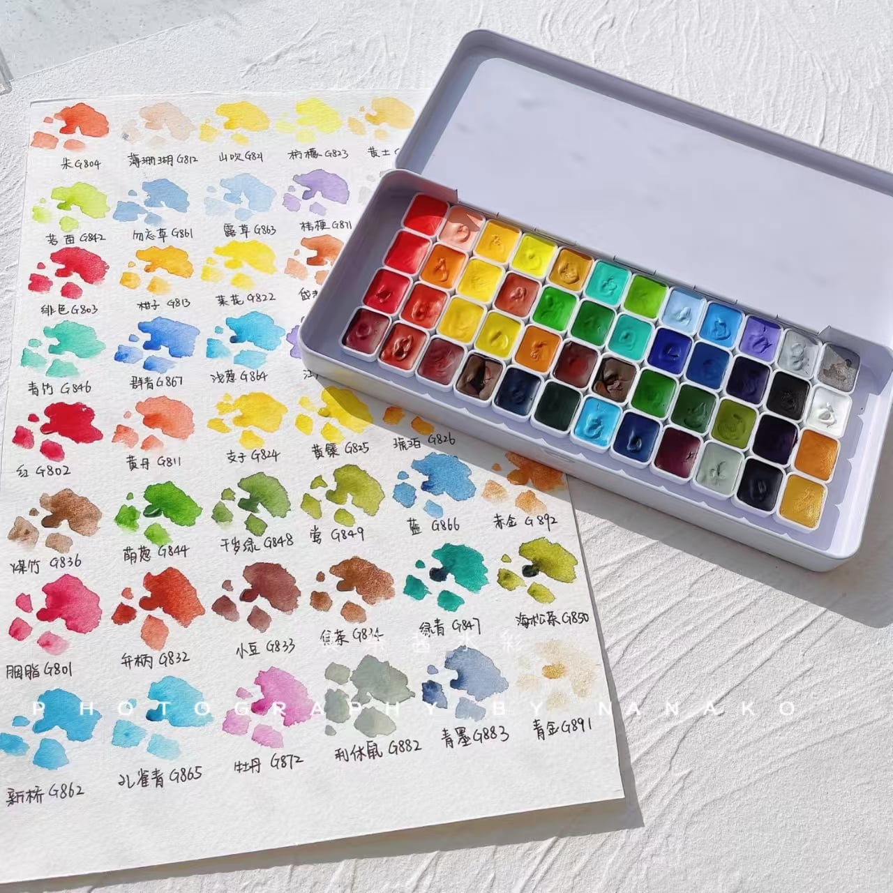 Holbein Irodori Artist Gouache, 4 Seasons (Spring, Summer, Autumn and Winter) 48color 1ml Dispensing Transparent Watercolor