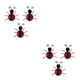 thumbnail image 4 of Inteprter 3x Decoraciones elegantes para el hogar Mano de obra exquisita y artística Acentos elegantes para el hogar Decoraciones de jardín rojo 2Conjunto, 4 of 6
