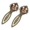 thumbnail image 2 of Butterflies Elegant Vintage Copper-Colored Lace Bookmarks - Set of 2 Stainless Steel Book Marks for Book Lovers and Readers, 2 of 5