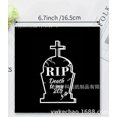 thumbnail image 1 of 20pcs Death To My Twenties Cocktail Napkins 20th Birthday Party Supplies Paper Rip To My 20s Birthday Decorations Tombstones Disposable Napkins Graves, 1 of 3