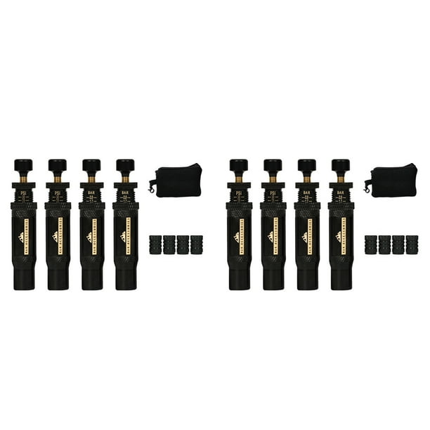 Kit de Válvula Desinfladora de Neumáticos con Parada Automática Ajustable (10-30 PSI) 8 Piezas Herramienta de Inflado de Neumáticos Atornillable para Vehículos Motocicletas