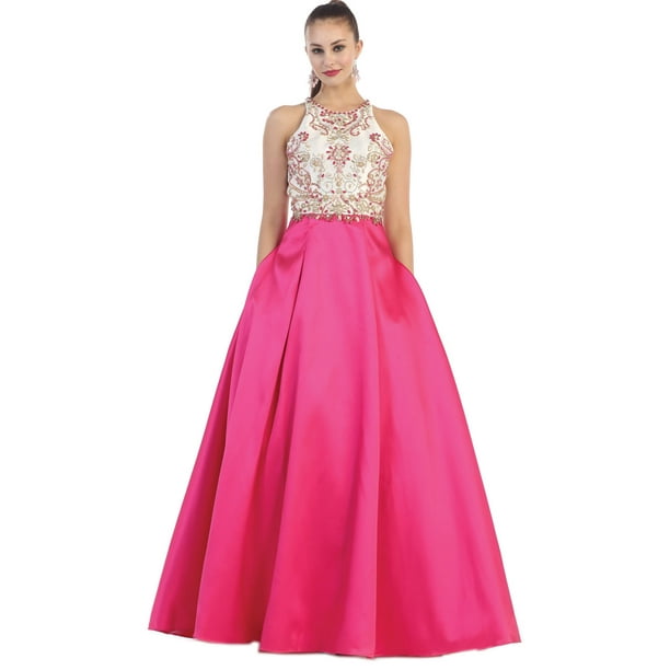PROM EVENING GOWN WITH BACK INTEREST - Walmart.com