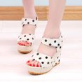 thumbnail image 4 of Samickarr Summer Sandals For Women Indoor And Outdoor Wide Women's Fashion Platform Wedges Heel Sandals Shoes Thick Bottom Casual Sandals, 4 of 5