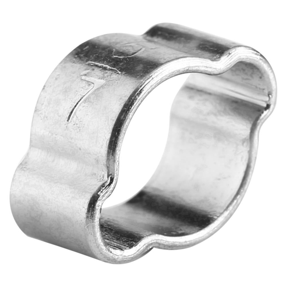 10 pcs 2-Ear Hose Clamp 9-11mm Zinc Plated Stainless Steel 5-23mm Fastener Pipe Clip for Automobiles Fule Petrol Pipe Tube