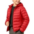 thumbnail image 2 of Trikvn Teen Boys Winter Puffer Jacket with Hood Water-Resistant Lightweight Packable Quilted Coat Full-Zip Warm Outerwear School Travel and Outdoor Play, 2 of 6