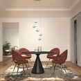 thumbnail image 7 of Artika Wavey 5-Light Integrated LED Pendant Light Fixture, Chrome Finish, 7 of 7