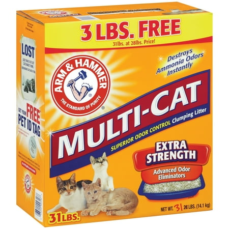 Arm & Hammer Multi-Cat 31 Lb. Extra Strength Clumping Cat Litter
