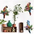 thumbnail image 4 of J-Fly Parrot Tropical Wall Art Decor Metal Bird Wall Decor Outdoor Decorations for Patio Wall Fence Garden Home Kitchen Balcony Tropical Bird Macaw Wall Sculpture Hanging for Indoor Outdoor, 4 of 7