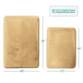 thumbnail image 5 of Nestl Set of 2 Absorbent Memory Foam Bath Mat Set Bathroom Rugs, Gold, Large Size 20"x32" Small Size 17”x24”, 5 of 8