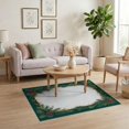 thumbnail image 3 of ODIKA Fuzzy Festive Fluffy Border Alfombra Para Sala Shaggy Furry Whote Non-Slip Chair-Friendly for Home Office, Gaming Room, Under Desk, 3 of 7