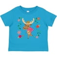 thumbnail image 3 of Inktastic Woodland Moose Spring Flowers Girls Toddler T-Shirt, 3 of 5