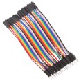 thumbnail image 1 of FELTECHELECTR 40 cables de puente para placa de pruebas, conectores macho a hembra para proyectos de circuitos electrónicos y cableado de prototipos, compatibles con cabezales de pines estándar., 1 of 6