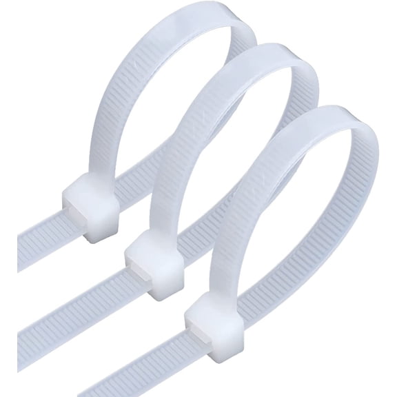 BDKWID-White zip ties 18 inch Long Cable ties wraps 60 pcs/Pack outdoor use Large plastic ties heavy duty with 120 Pounds tensile