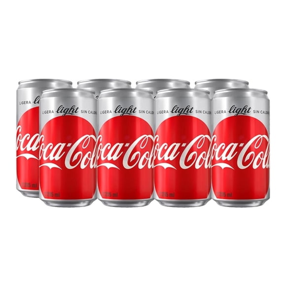 Refresco Coca Cola light mini 8 latas de 235 ml c/u