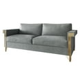 thumbnail image 3 of Castle Place Comtemporary Glam Velvet Upholstered Sofa, Silver Grey, 3 of 7