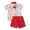 Red, variant on Boy Outfits Short Sleeve Independence Day 4Th Of July Prints T Shirt Tops Shorts Kids Gentleman Sets Boys Clothes