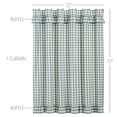 thumbnail image 3 of VHC Brands Annie Buffalo Check Farmhouse 72"x72" Shower Curtain Green Rod Pocket Ruffling Cotton Button Holes for Hooks Square Bath Decor, 3 of 5