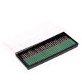 thumbnail image 1 of Galvanizado diamante Molienda Heads 30pcs 3mm rebabas Bur bits para el sistema de herramienta rotati CACAGOO  Broca de molienda, 1 of 6