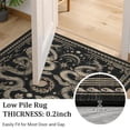 thumbnail image 3 of Garvee 8'x10' Modern Snake Printed Area Rug Washable Living Room Rug, Forest Low Pile Stain Resistant Rug Non Slip Carpet for Bedroom Dining Room, Black, 3 of 6