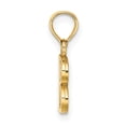 thumbnail image 2 of 14K Yellow Gold Block Design Small Letter B Initial Pendant, 2 of 4