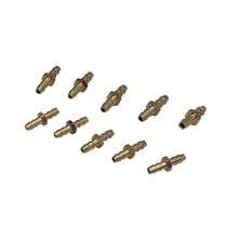 Redland Plated Brass Barb, 1/16" x 1/16", 100 Piece Pipe Fittings PN: A-3000.28