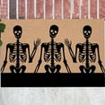 thumbnail image 3 of Halloween Decoration Front Door Mat Welcome,Halloween Floor Mat with Terrifying Theme, Skull And Blood Print Decoration, Entrance Door Floor Mat, Entrance Door Carpet, 3 of 3
