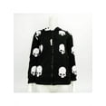 thumbnail image 2 of Lavaport Women Skull Print Zipper Hoodies Blouse Jacket, 2 of 4