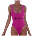thumbnail image 1 of MKLEKYY Trajes De Baño Mujer 2 Piezas Women Fashion Letter Print Piece Swimsuit Sexy Bikini Swimwear Bathing Sleeveless Backless Swimsuit 480, 1 of 4
