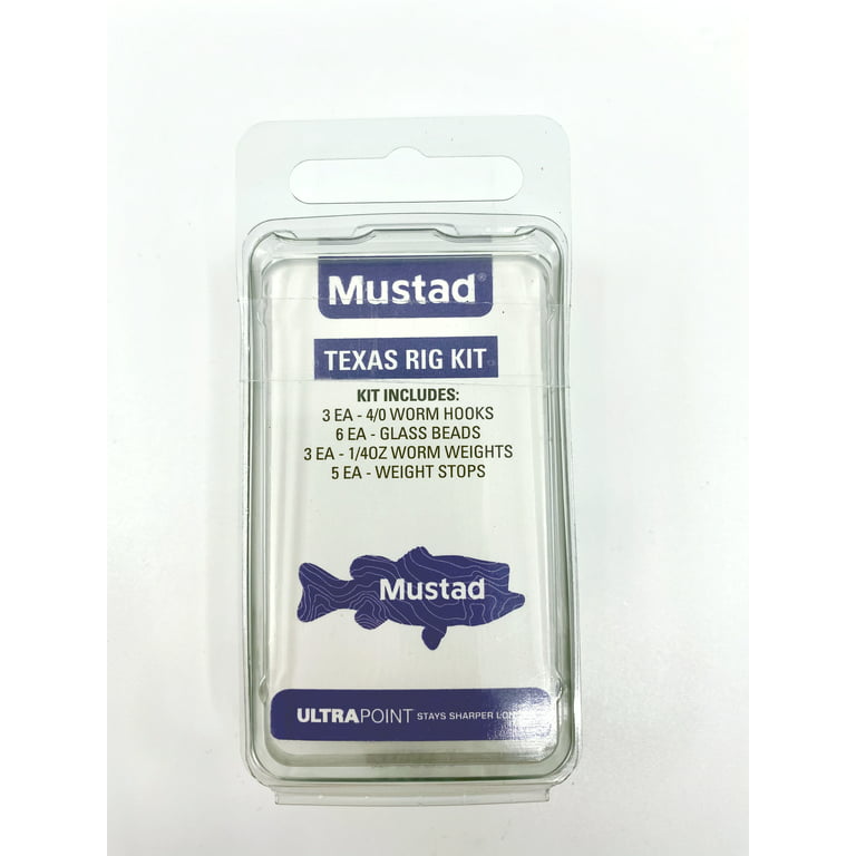 Mustad Texas Rig Assorted Fishing Hook Kit