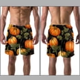 thumbnail image 3 of luoweisi Men's Beach Shorts Quick Dry Swim Trunks with Mesh Lining Pumpkin L, 3 of 5