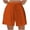 Orange, variant on ABATAB Running Shorts for Women Casual Elastic Waisted Shorts Wide Leg Athletic Gym Summer Shorts with Zipper Pockets