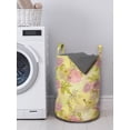 thumbnail image 3 of Garden Art Laundry Bag, Tender Beauty of Spring Nature Theme with Hand Drawn Peony Blossoms and Buds, Basket with Handles Drawstring Closure for Laundromats, 13" x 19", Multicolor, by Ambesonne, 3 of 4