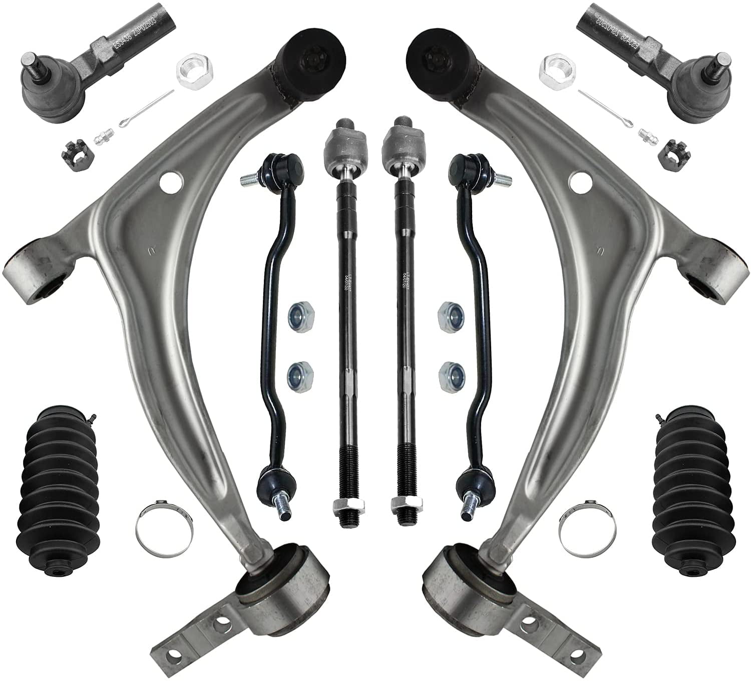 Front Suspension Control Arm And Tie Rod End Kit For Nissan Maxima Altima 