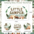 thumbnail image 4 of Camping Baby Shower Decorations Little Camper Baby Shower Backdrop Little Camper Baby Shower Decorations Woodland Baby Shower Supplies for Photography Background, 4 of 5