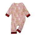 thumbnail image 5 of Onlypjs Matching Family Christmas Pajamas for Men, Women and Couples– Pink Holiday Tree Print Tops with Red Plaid Pants, 5 of 5