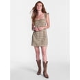 thumbnail image 2 of No Boundaries Plaid Picnic Mini Dress, Women’s XXS-XXL, 2 of 5