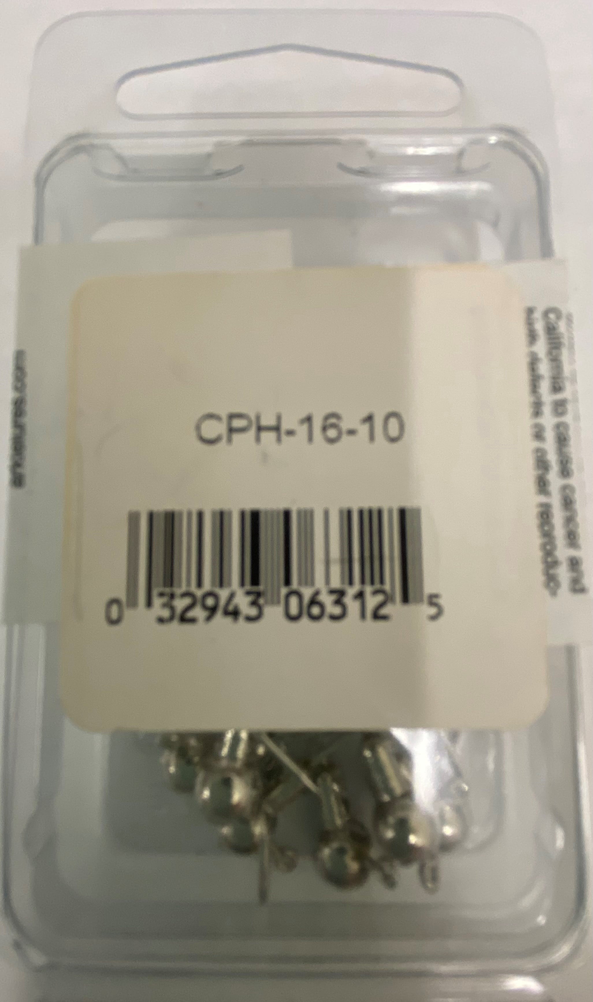 Arkie Lures Plated Jig Heads, Chrome, Size 1/16 oz.