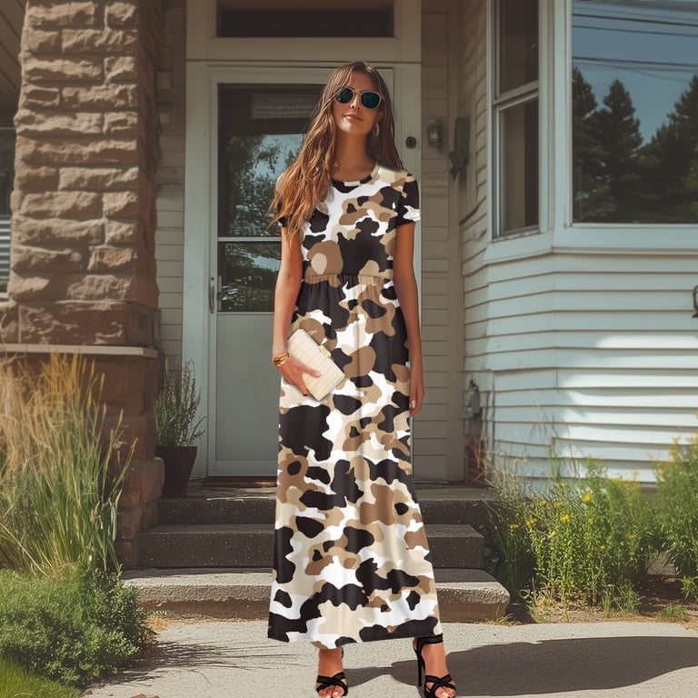 camouflage maxi dress Courageous Camo B. Wear Boutique 10% elastane Love Kuza Original Camo Venechia