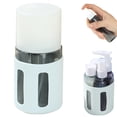 thumbnail image 2 of Travel Size Leakproof Dispenser Bottle Set, Round Blue, For Shampoo Lotion And Conditioner, Portable 4-Pack For Toiletries And Travel, 2 of 9