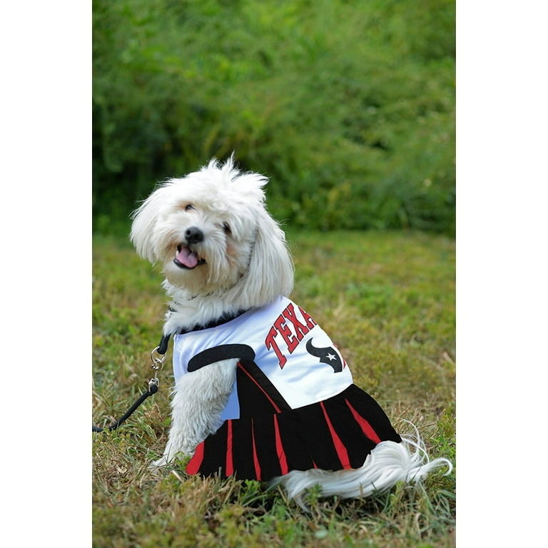 Pets First NFL Houston Texans Cheerleader Outfit 3 Sizes Pet