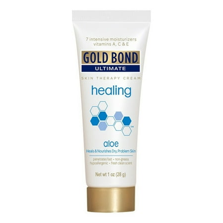 Gold Bond Ultimate Healing Skin Therapy Cream  Aloe  1 Oz  3 Pack