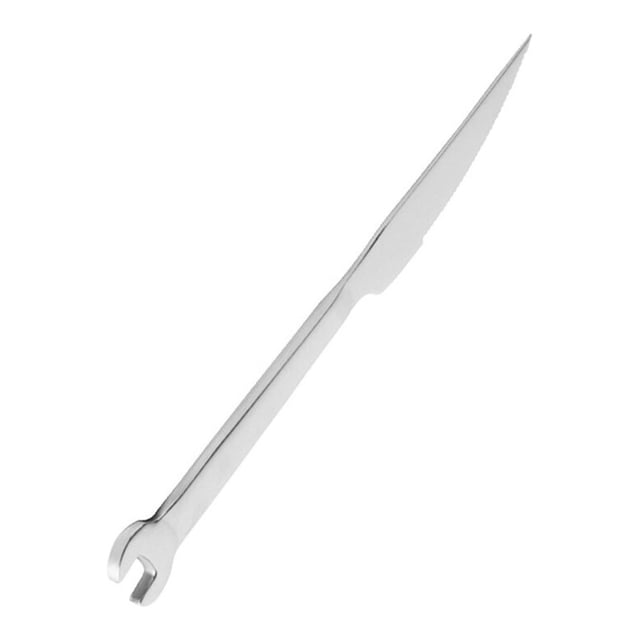 Yuarrent Cubiertos de acero inoxidable NianLenss, cuchillo para carne, cuchillo de cena con forma de llave, cuchillos para carne, vajilla para fiesta, Mostrada cuchillo de bistec de llave inglesa Yuarrent HA003621-02