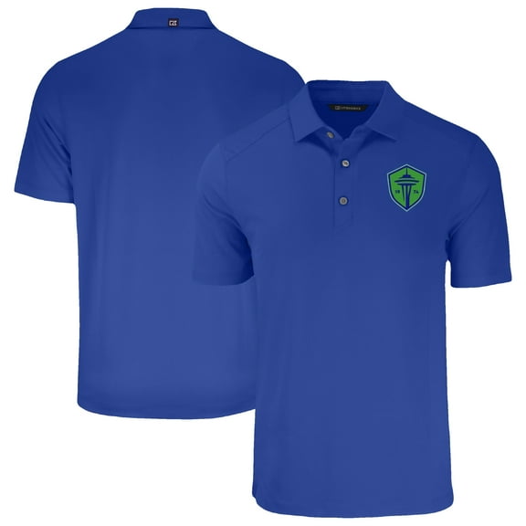 Men's-Cutter & Buck  Blue Seattle Sounders FC Big & Tall Forge Eco Stretch Recycled Polo