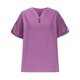 thumbnail image 5 of Blusas para las Mujeres Casual Verano Botón Sólido Camisa V-Cuello Blusa Suelta, Camiseta de Lino de Algodón para Acampar Al Aire Libre Y Uso Diario, Estilo Vintage, 5 of 9