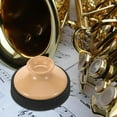 thumbnail image 4 of Raindrops Circular Design Light Brown ABS Mute for Alto Saxophone Reduces Noise for Practice, 4 of 6