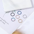 thumbnail image 5 of 18G Clicker Nose Piercing Septum Ring Basic Silver Conch Helix Cartilage Piercing Earring, 5 of 7