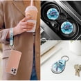 thumbnail image 5 of Jeiento Watercolor Sea Turtle 14 PCS Car Seat Covers and Steering Wheel Cover Seatbelt Strap Pad Armrest Cover Pad Headrest Cover Cup Coasters Key Ring Auto Accessory Sets, 5 of 7